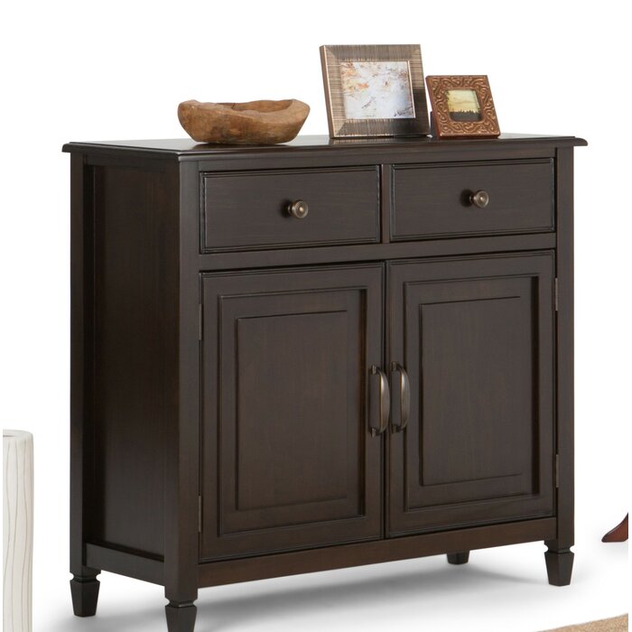 Lark Manor Alayjia Solid Wood Accent Cabinet Reviews Wayfair